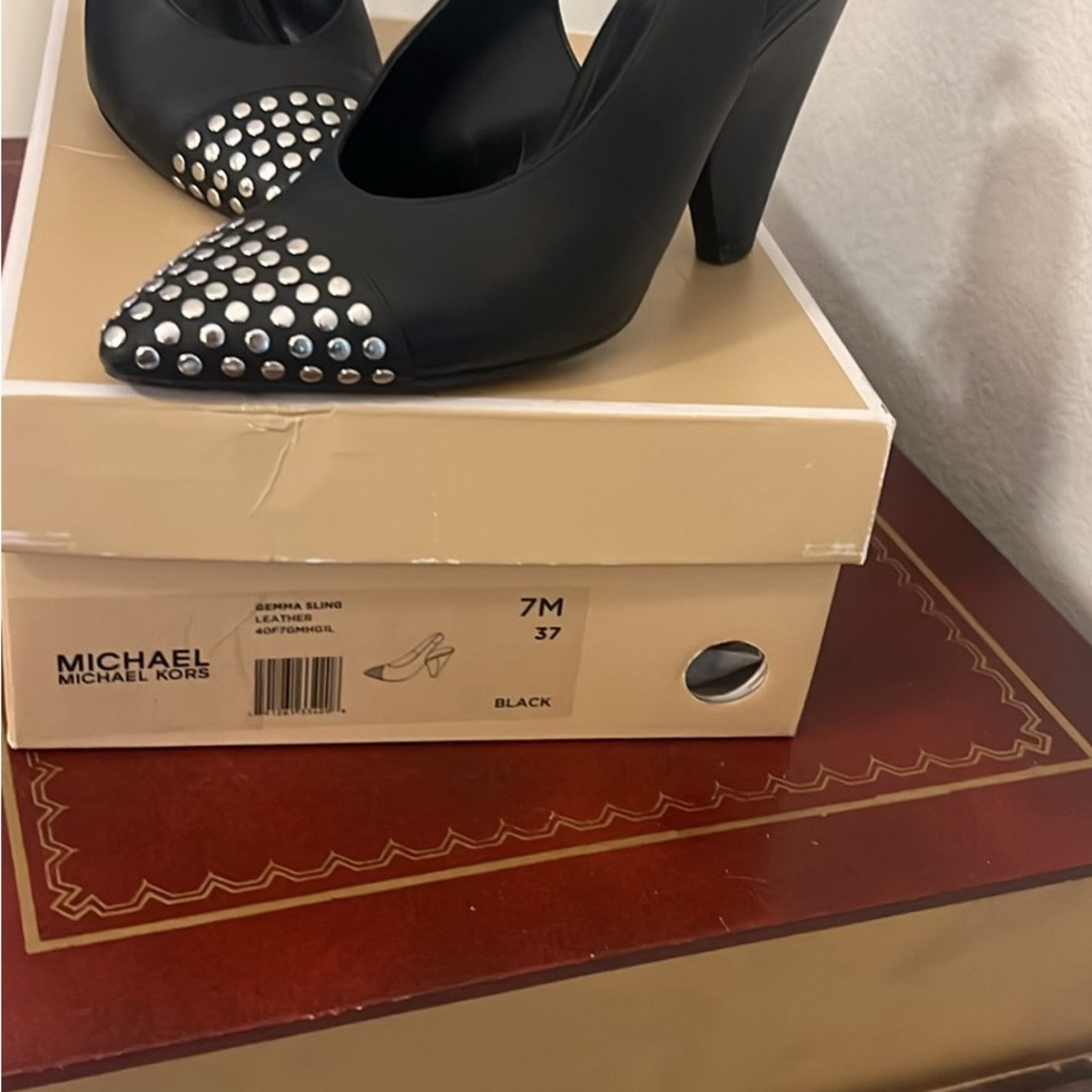 Michael Kors Black Studded Women's Heels